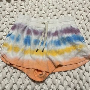 Tie-dye Feat lounge shorts